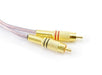 Par de cables de altavoz de 18 AWG de 6 pies con enchufes macho RCA duales - Quierox - Tienda Online