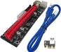 PCI-E 1x a 16x Alimentado USB3.0 GPU Riser Extender Tarjeta Adaptadora 4pin Molex - Quierox - Tienda Online