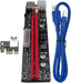 PCI-E 1x a 16x Alimentado USB3.0 GPU Riser Extender Tarjeta Adaptadora 4pin Molex - Quierox - Tienda Online