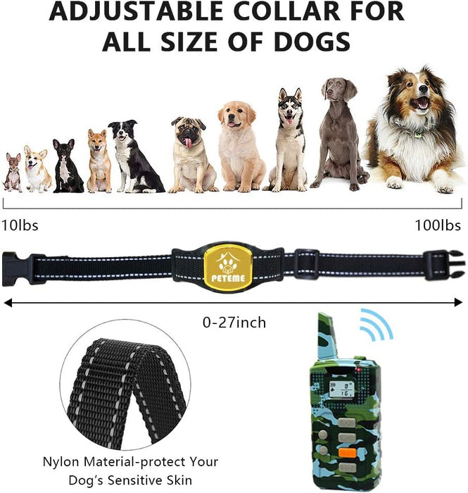 Peteme Collares de choque para perros con control remoto - Quierox - Tienda Online