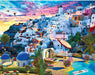 Pintura por números en lienzo Paisaje de Santorini, sin marco, 40 x 50 cm - Quierox - Tienda Online