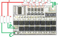 Placa de circuito de protección de batería de litio ternaria 5S 18V 100A BMS Li-Ion LMO - Quierox - Tienda Online