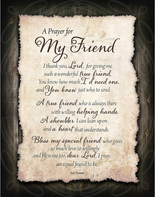 Placa de madera DEXSA Friend Prayer 11.75 x 15 pulgadas - Quierox - Tienda Online