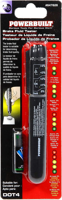 Powerbuilt Probador de líquido de frenos, Indicadores de calidad de luz LED - Quierox - Tienda Online