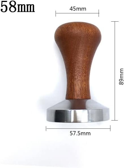 Prensa de café con martillo y mango de madera para café y espresso (58 mm) - Quierox - Tienda Online