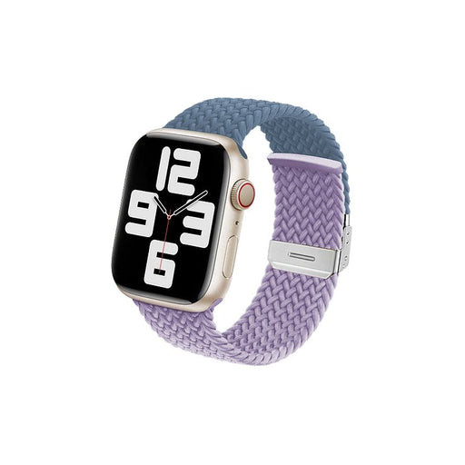 Pulsera Elástica Bicolor Azul/Lavanda para Apple Watch (ajustable) - Quierox - Tienda Online