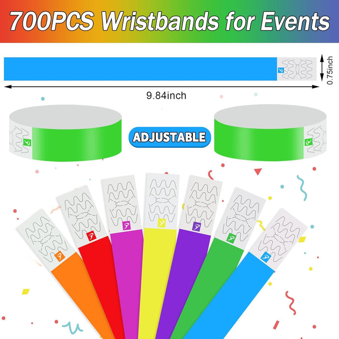 Pulseras para eventos pulseras impermeables de neón para eventos, conciertos, festivales - Quierox - Tienda Online