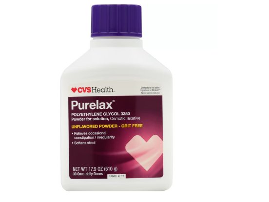 Purelax de CVS Health Polvo para aliviar el estreñimiento sin sabor (17,9 oz) - Quierox - Tienda Online