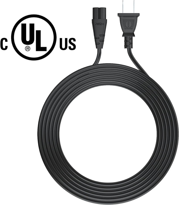 Pwr TV Cable de alimentación de 12 pies para Samsung LG TCL Sony: 2 clavijas AC - Quierox - Tienda Online