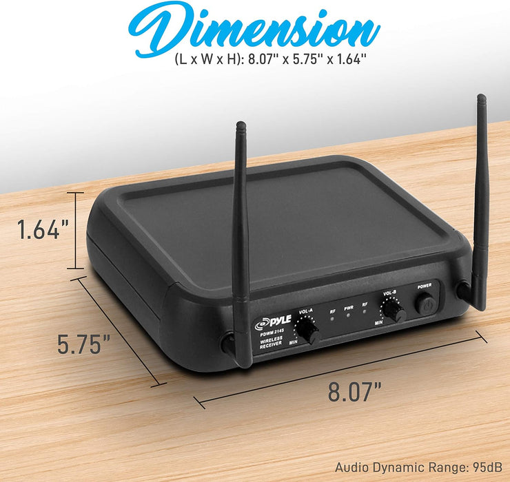 Pyle PDWM2145 VHF sistema de micrófono inalámbrico - Quierox - Tienda Online