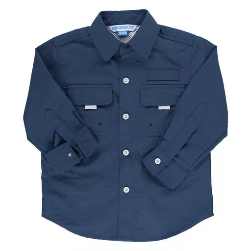 RuggedButts Camisa azul marino con botones y protección solar - Quierox - Tienda Online