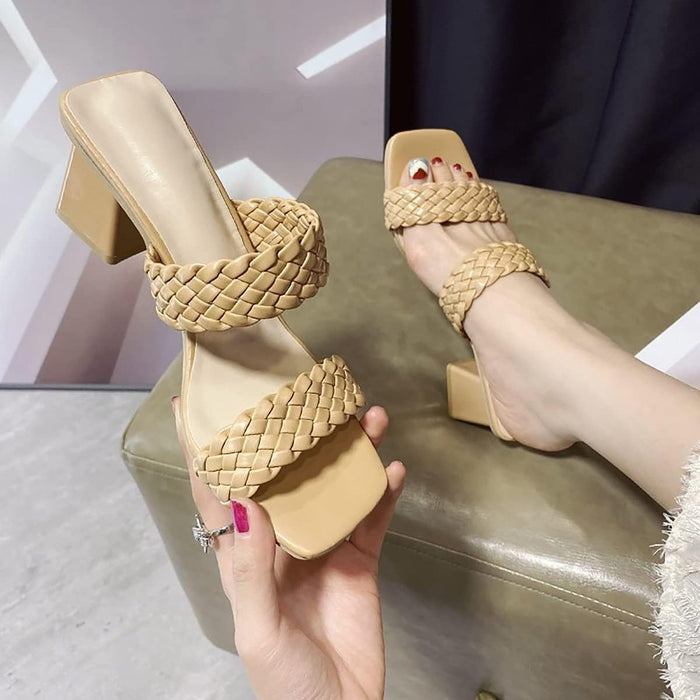 Sandalias casuales de tacón de bloque medio para mujer - Quierox - Tienda Online