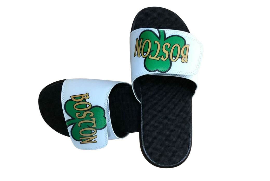 Sandalias tipo slide de Boston Celtics para hombre - Quierox - Tienda Online