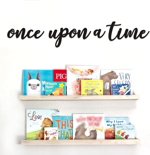 Señal de pared con texto en inglés "Once Upon A Time" - Quierox - Tienda Online