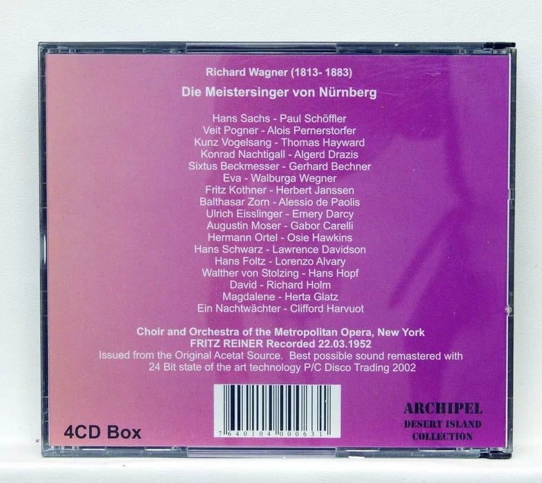 Set de 4CD'S Wagner: Los maestros cantantes de Núremberg - Quierox - Tienda Online