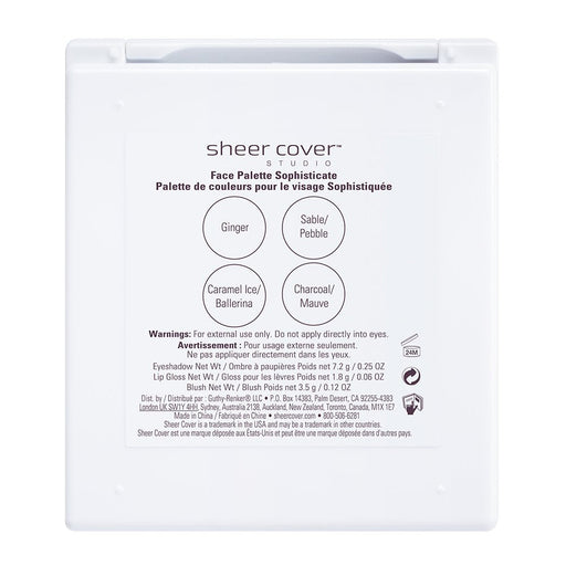 Sheer Cover Paleta de cara de aspecto sofisticado para ojos, labios y mejilla - Quierox - Tienda Online