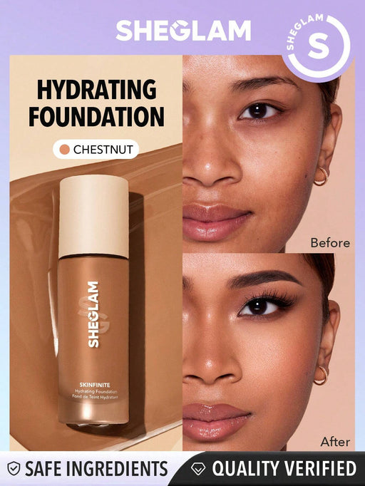 SHEGLAM Foundation Base líquida suave, natural y liviana - Quierox - Tienda Online