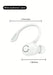 Shein 1 auricular inalámbrico mini Bluetooth con gancho para la oreja - Quierox - Tienda Online