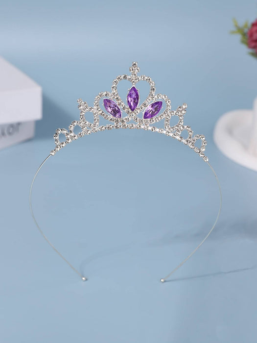 Shein 1 diadema con forma de corona para niñas con detalles de diamantes de imitación - Quierox - Tienda Online