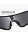 Shein 1 pieza Gafas de moda con montura grande para deportes al aire libre para hombre - Quierox - Tienda Online