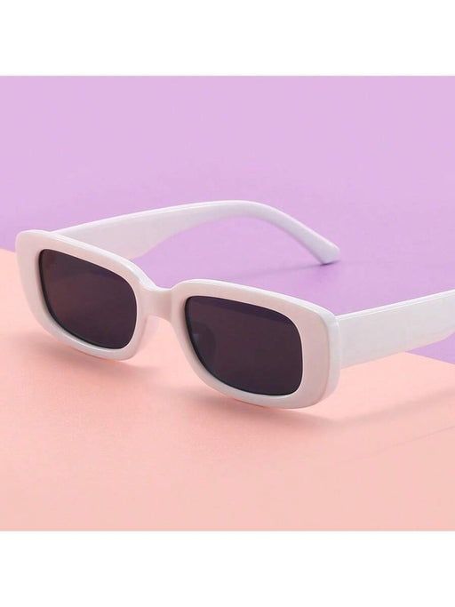 Shein 1 Pieza Gafas De Sol blancas Cuadradas De Moda Para Mujer - Quierox - Tienda Online