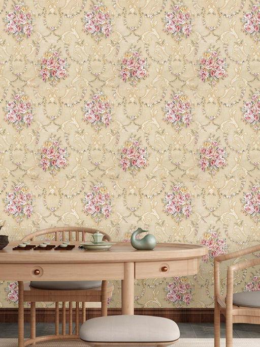 Shein 1 rollo de papel de pared con estampado floral - Quierox - Tienda Online