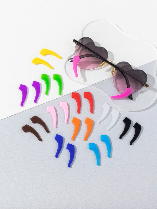 Shein 12 pares de accesorios para gafas antideslizantes de colores aleatorios para mujer - Quierox - Tienda Online