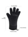 Shein 2 guantes de barbacoa resistentes al calor de silicona negra - Quierox - Tienda Online