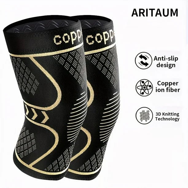 Shein 2 rodilleras de cobre, protección para rodillas, rodilleras de compresión para hombres y mujeres - Quierox - Tienda Online
