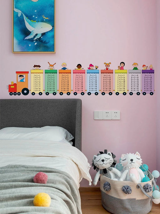 Shein 2 unids/set pegatina de pared con estampado de fórmula de multiplicación - Quierox - Tienda Online