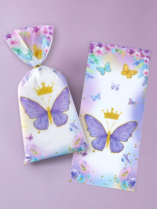 Shein 50 piezas/juego de bolsas de plástico con forma de mariposa - Quierox - Tienda Online