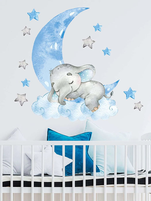 Shein Adhesivo de pared con gráfico de luna y dibujos animados - Quierox - Tienda Online