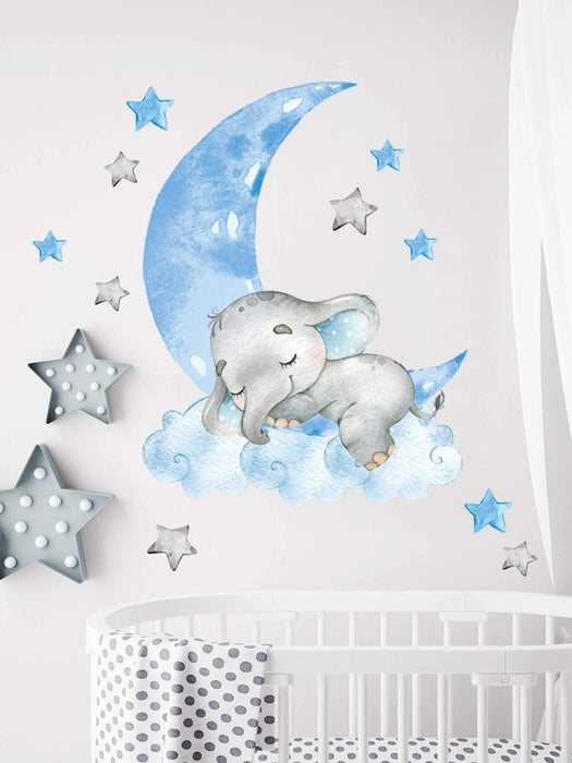 Shein Adhesivo de pared con gráfico de luna y dibujos animados - Quierox - Tienda Online