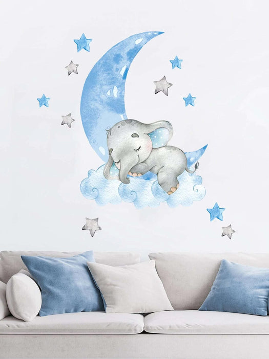 Shein Adhesivo de pared con gráfico de luna y dibujos animados - Quierox - Tienda Online