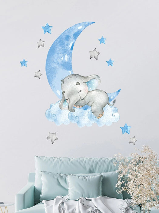 Shein Adhesivo de pared con gráfico de luna y dibujos animados - Quierox - Tienda Online