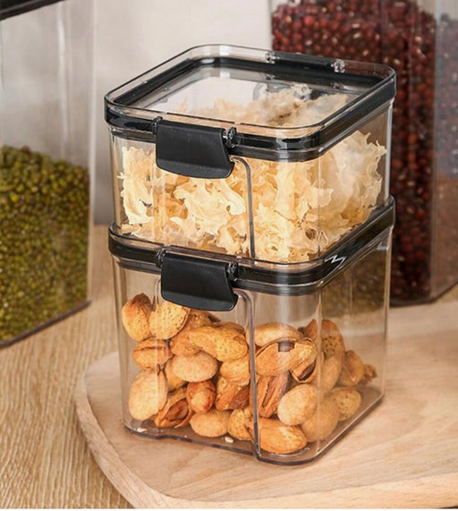 Shein Caja de almacenamiento de alimentos transparente, M (9.8 x 11.5 x 10.3 cm) 700 ml - Quierox - Tienda Online
