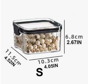 Shein Caja de almacenamiento de alimentos transparente, S 460 ml - Quierox - Tienda Online