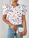 SHEIN Clasi Blusa con mangas abullonadas y estampado de lunares - Quierox - Tienda Online