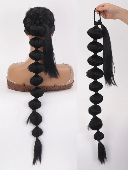 Shein Extensión de cabello sintético con cola de caballo trenzada extra larga - Quierox - Tienda Online