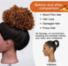 Shein Extensión de cola de caballo con cordón afro sintética corta para mujer de 45 g - Quierox - Tienda Online