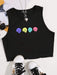 SHEIN EZwear Top tank con estampado de dibujos animados - Quierox - Tienda Online