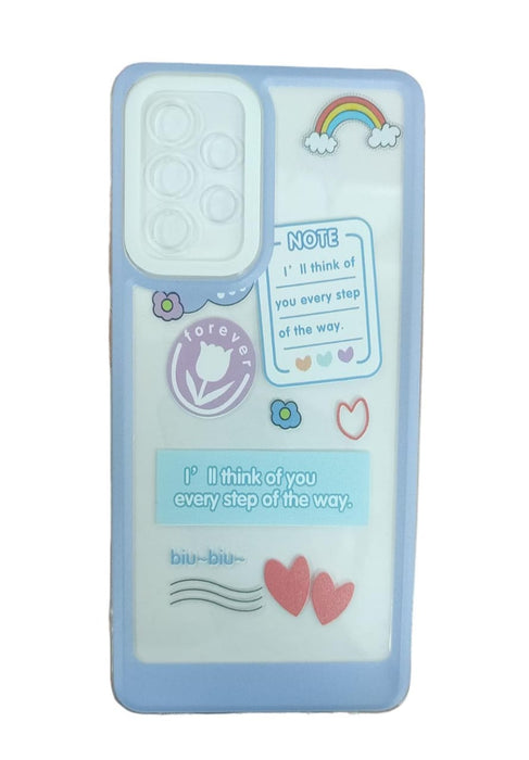 Shein Funda de tacto suave con diseño de frases y dibujos, anticaídas - Quierox - Tienda Online