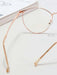 Shein Gafas con marco de metal y luz azul, lentes transparentes - Quierox - Tienda Online