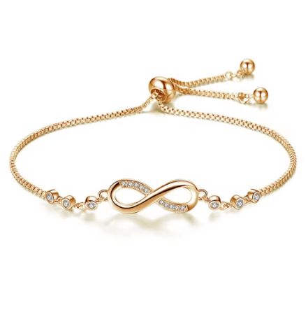 Shein Pulsera con dijes de cristal ajustable de formas geométricas simples a la moda para mujer - Quierox - Tienda Online