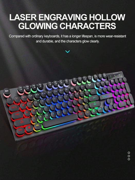 Shein Teclado Mecánico Retroiluminado Para Pc De Escritorio Y Portátiles - Quierox - Tienda Online