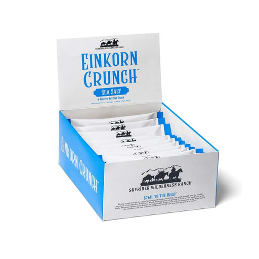 Skyrider Wilderness Ranch - Einkorn Crunch - Snack saludable (Sal marina, paquete de 12) - Quierox - Tienda Online