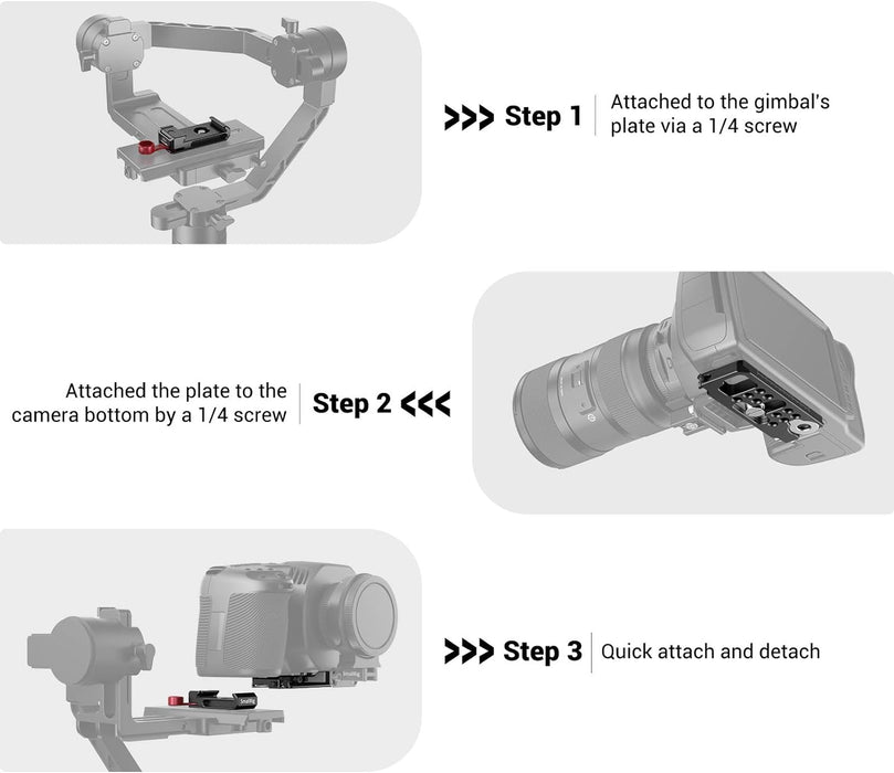 SMALLRIG Kit de placa offset para BMPCC 4K y 6K - Quierox - Tienda Online