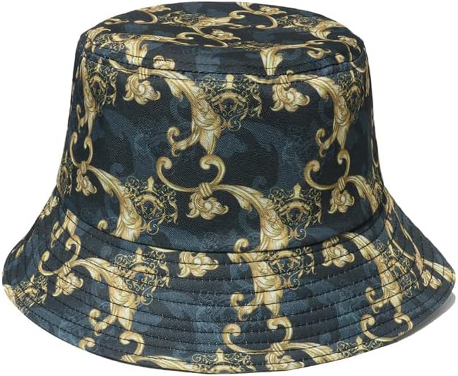 Sombrero de cubo barroco dorado para hombre y mujer, gorra de lujo - Quierox - Tienda Online