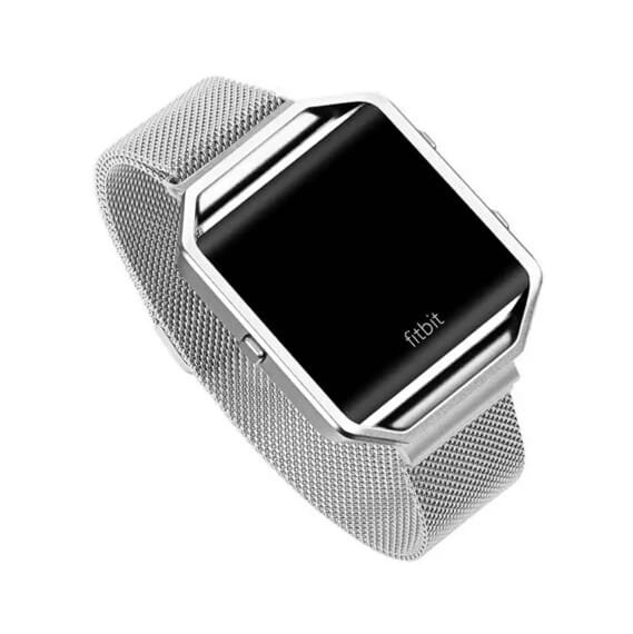 Strap-it Correa milanesa Fitbit Versa (NEGRA-GRIS) PAQ 2 - Quierox - Tienda Online