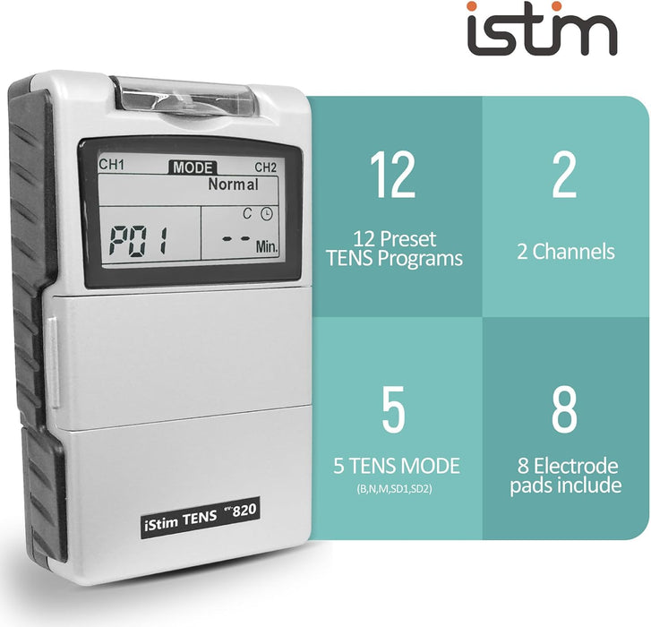 TENS unidad iStim EV-820 decenas máquina para el tratamiento del dolor - Quierox - Tienda Online